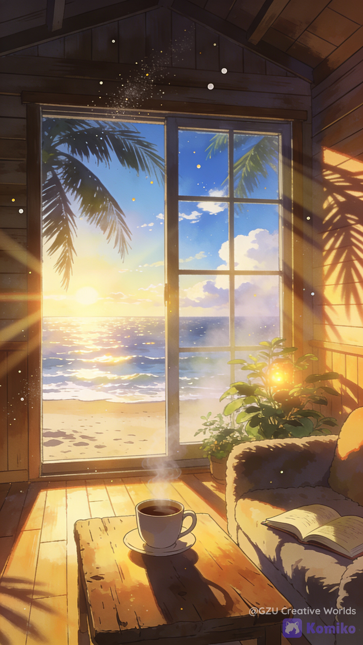 sunset over the sea 🌅