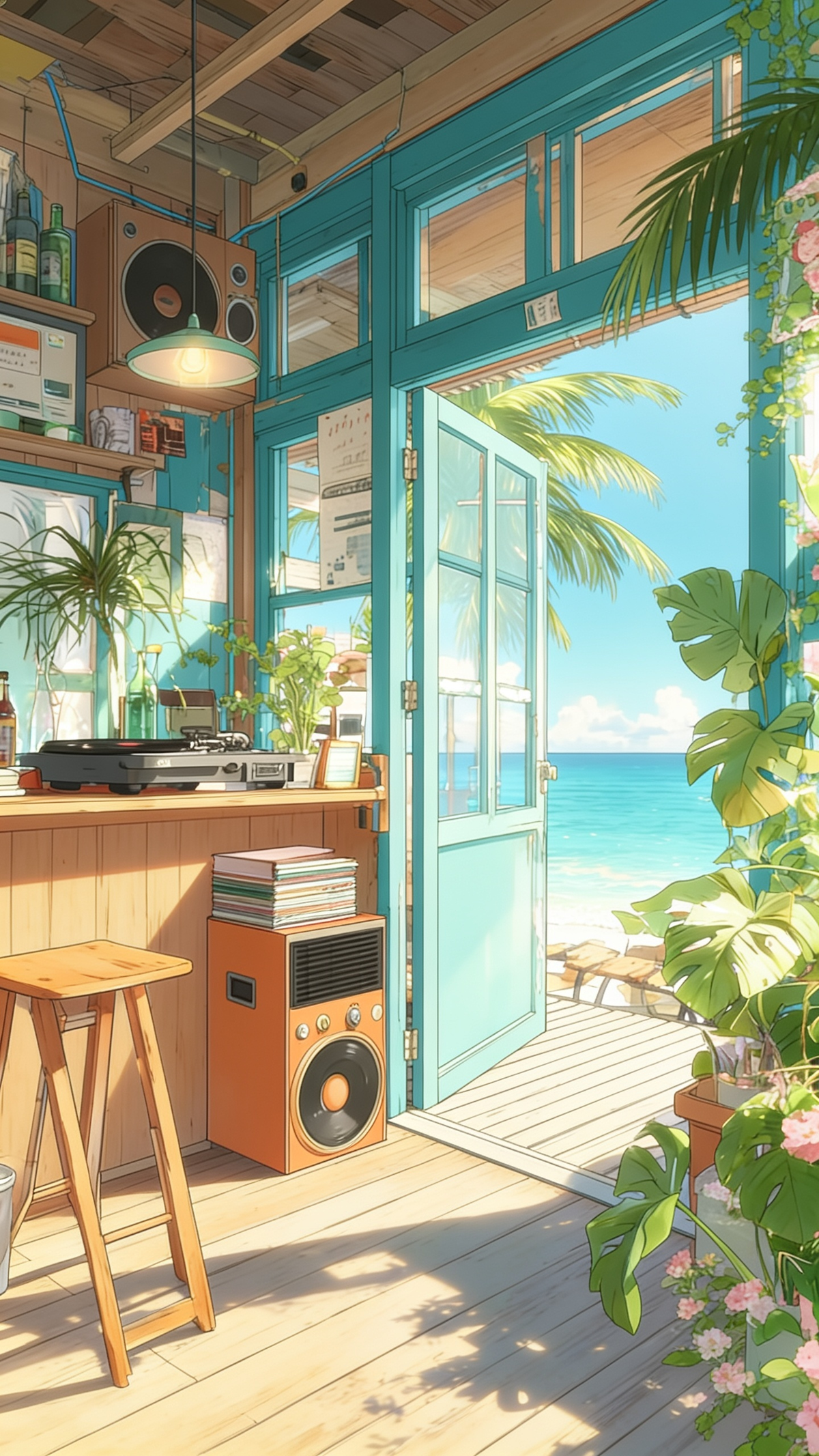 a paradise beach bar🌿