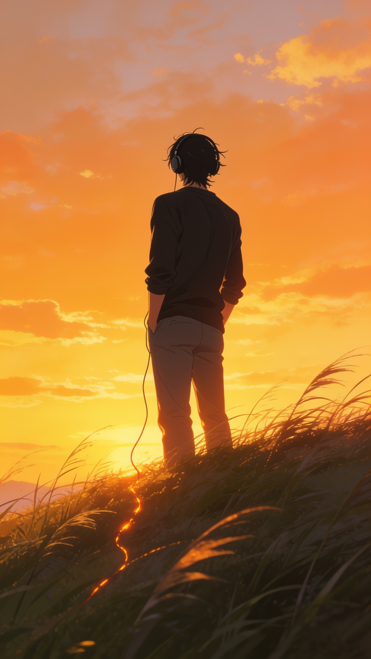 Watching a sunset🌅