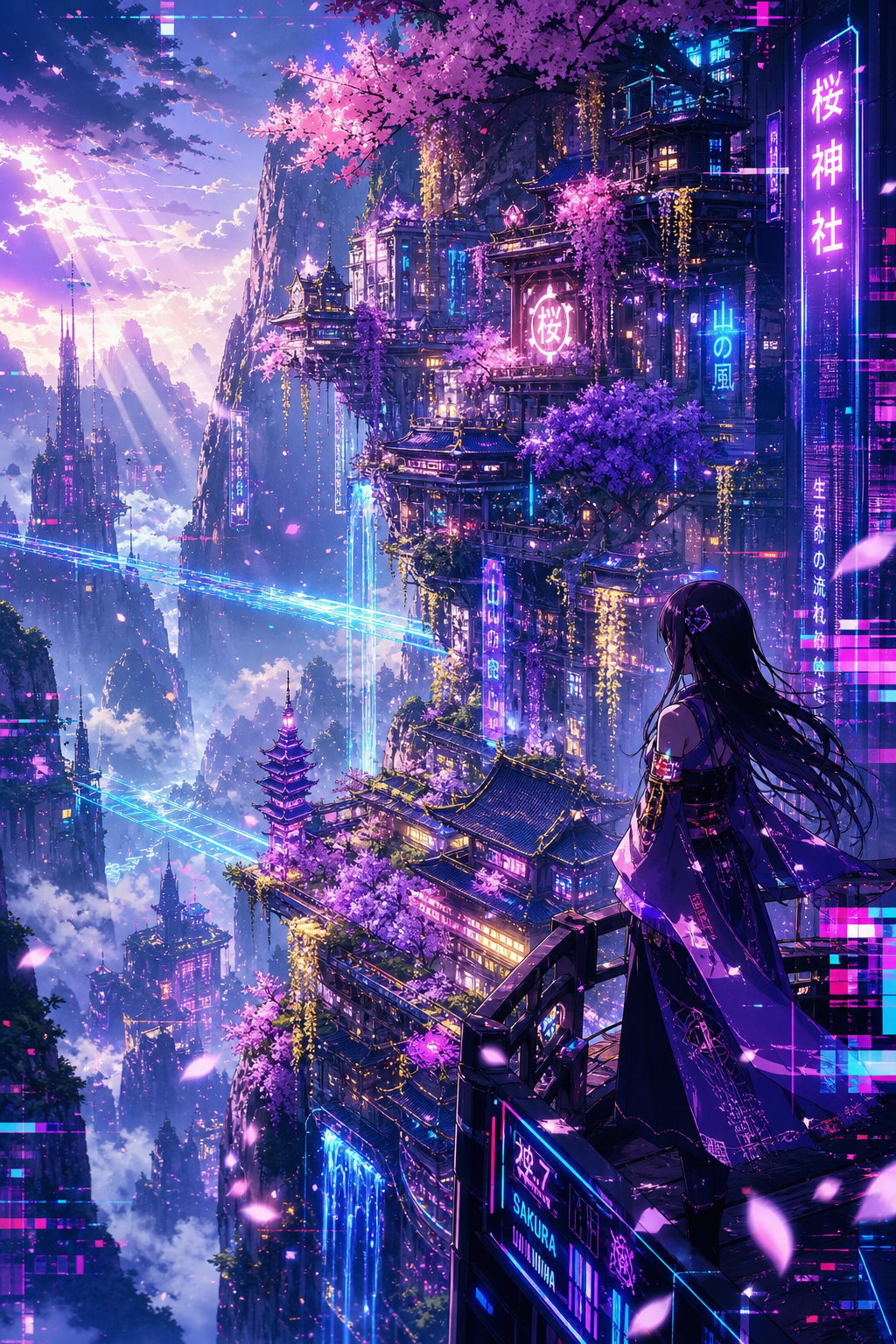 city built into the steep cliffs✨