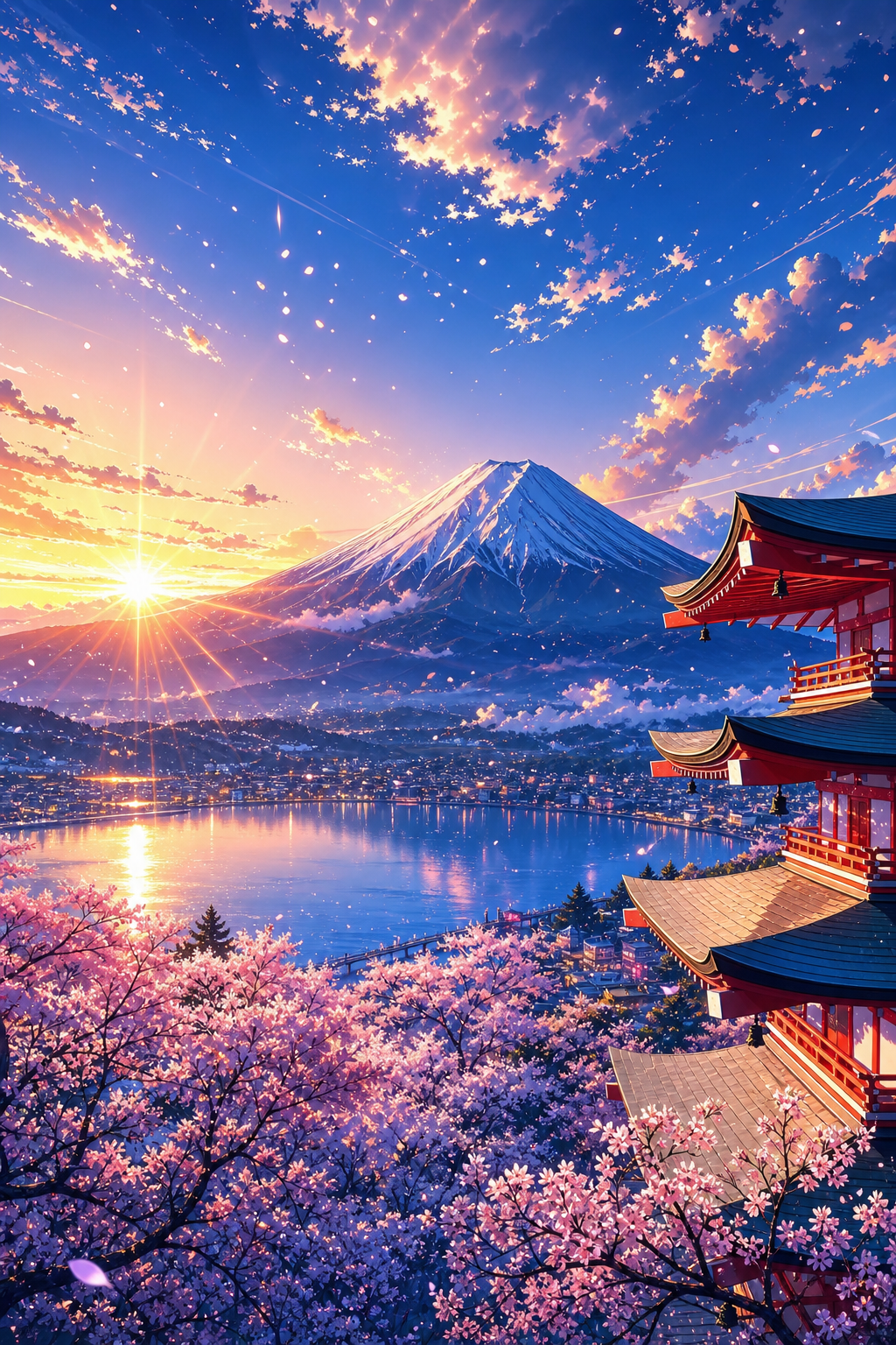Mount Fuji at sunrise🌅