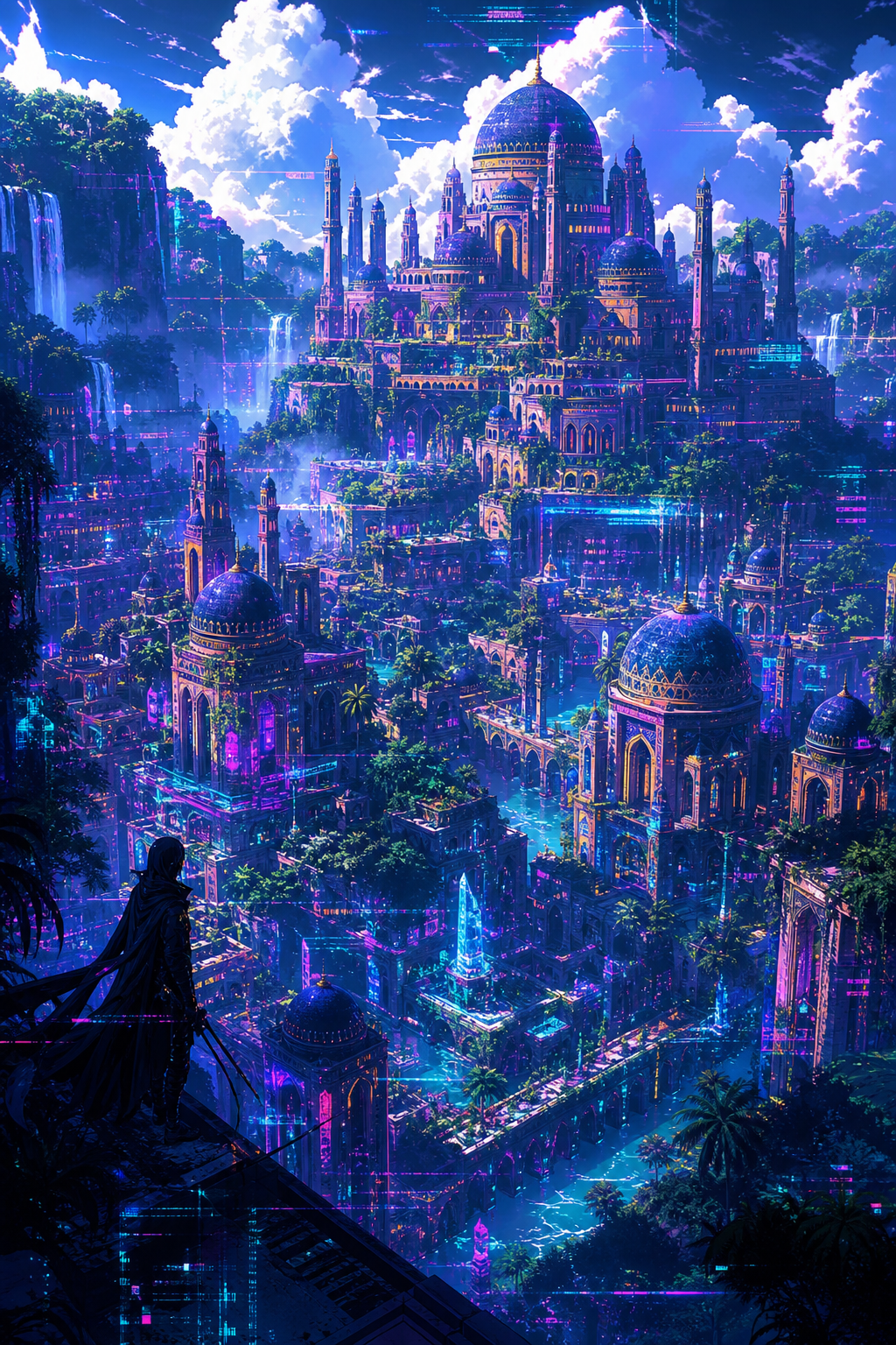 A palace illuminated in the night✨