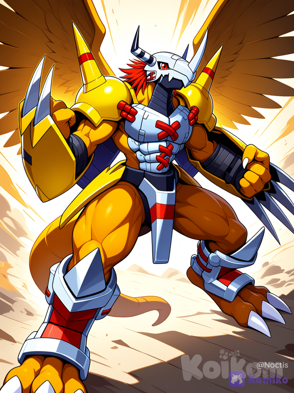 WarGreymon power up! ✨🐉