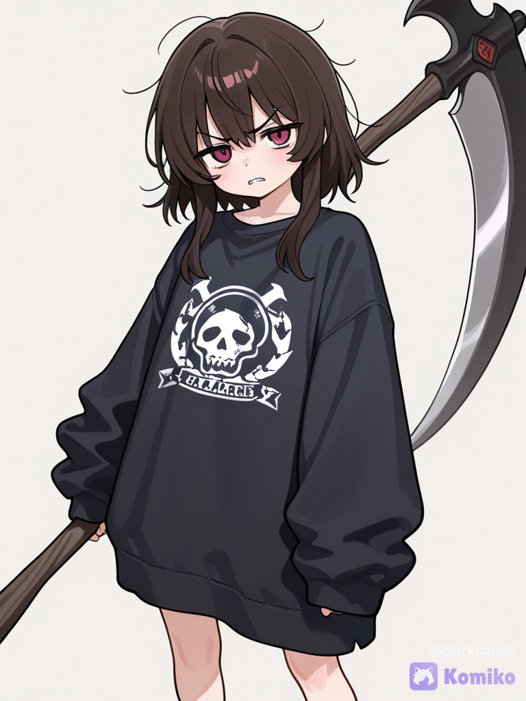 Pequeña segadora enfadada 🖤😠