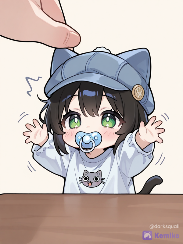 Komiko bebé trepando la mesa 🐱💕