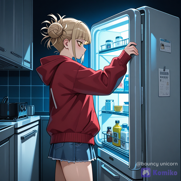 Himiko Toga san en el frigorífico