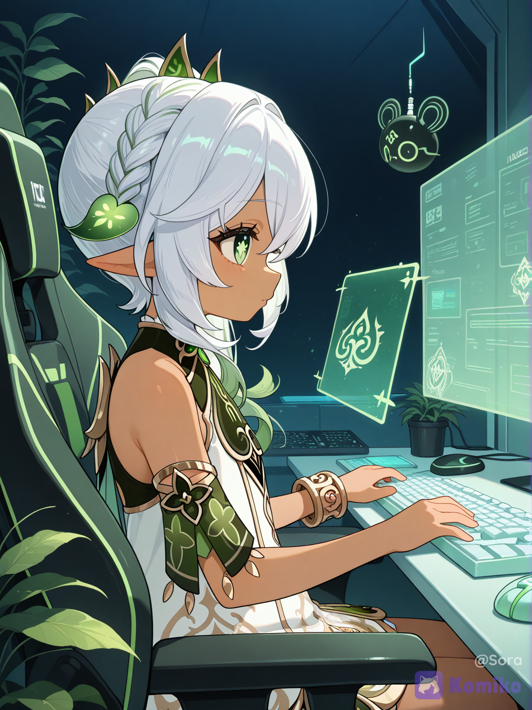 Nahida Hacker Art