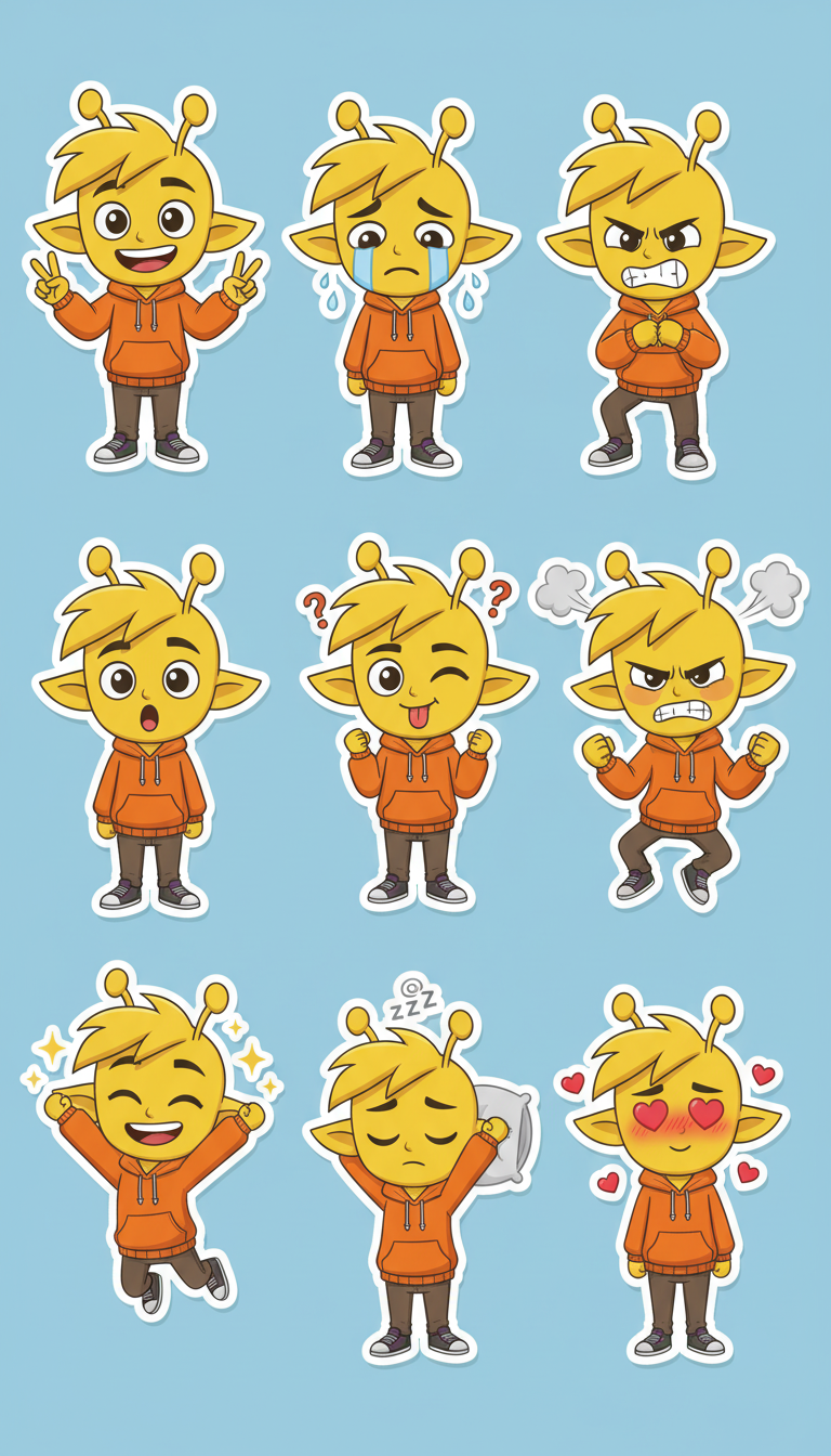 Sprunki Simon's Expression Stickers