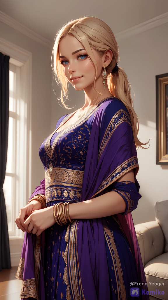 Nina in indian look