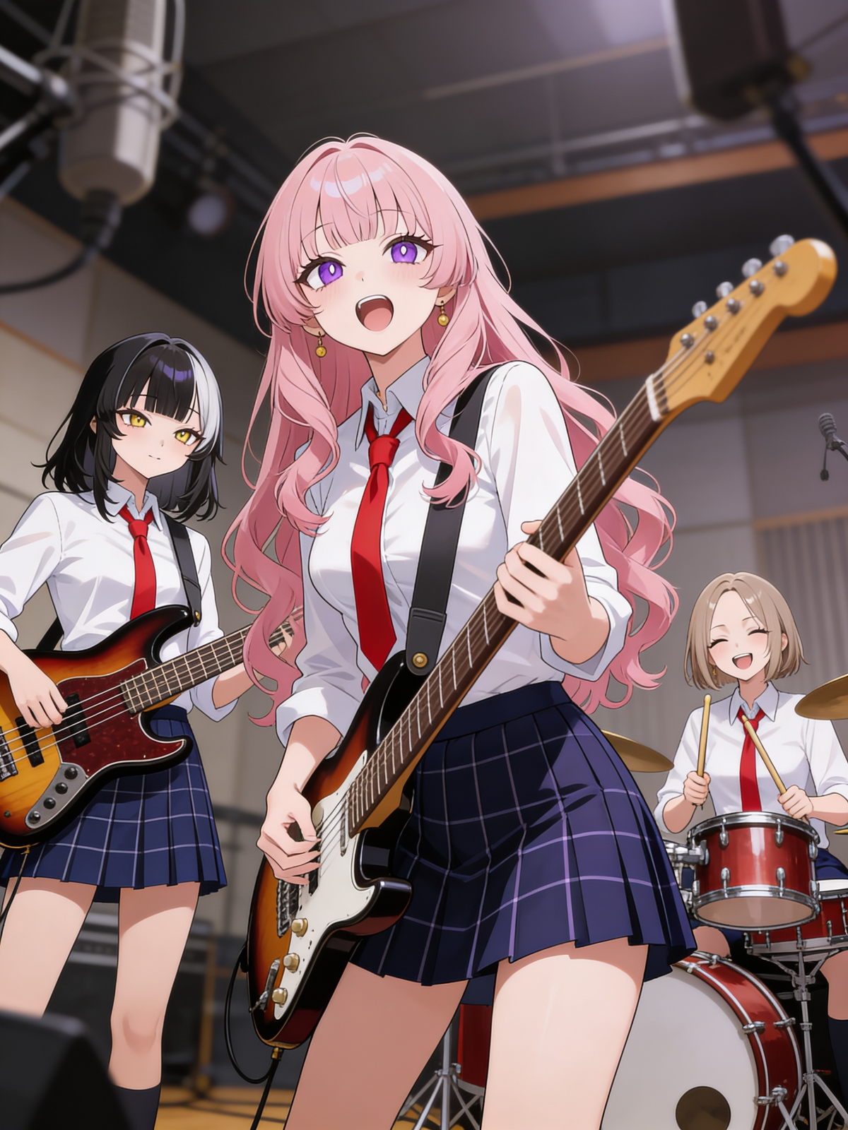 High School Rock Band Trio