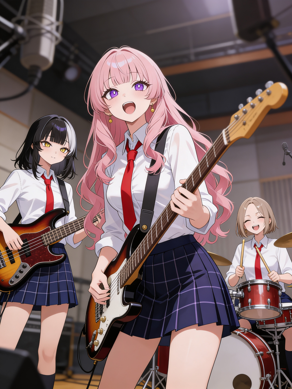 High School Rock Band Trio
