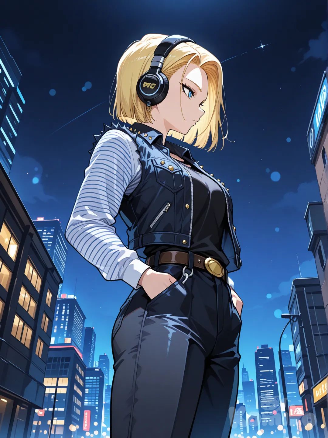 AIアート: Android 18 | KomikoAI
