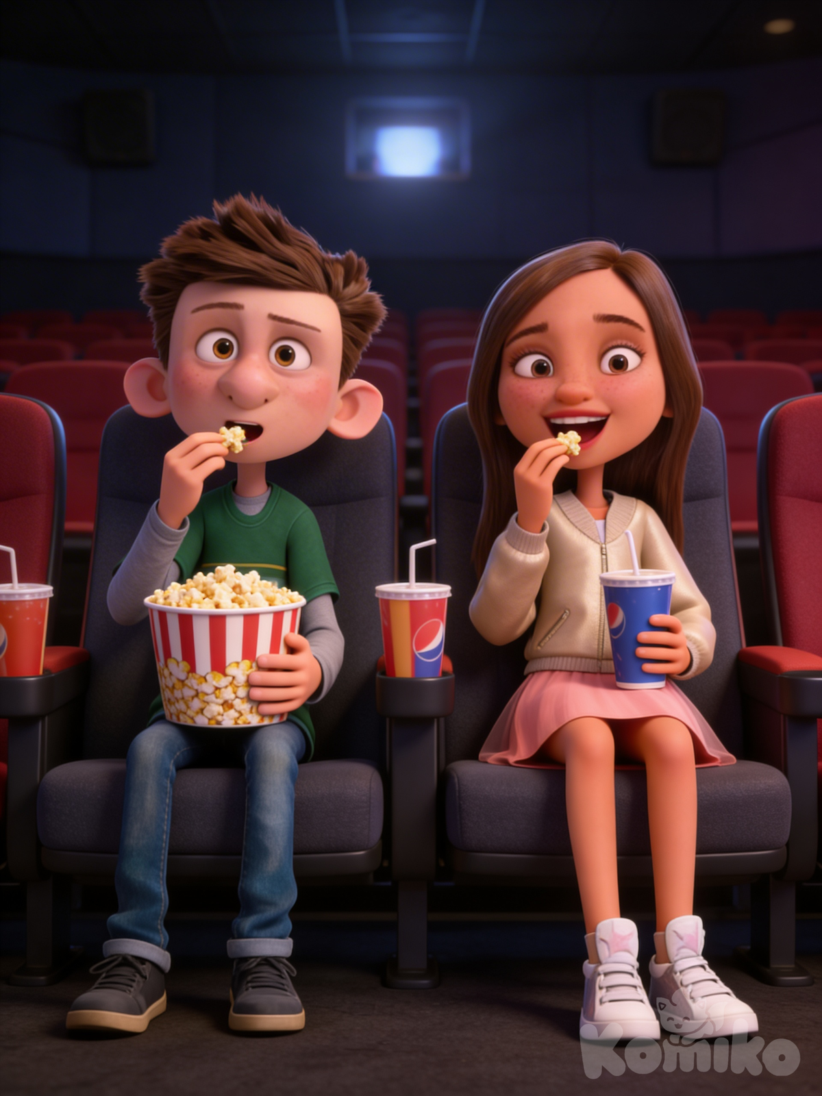 Barney y Svannah en el Cine