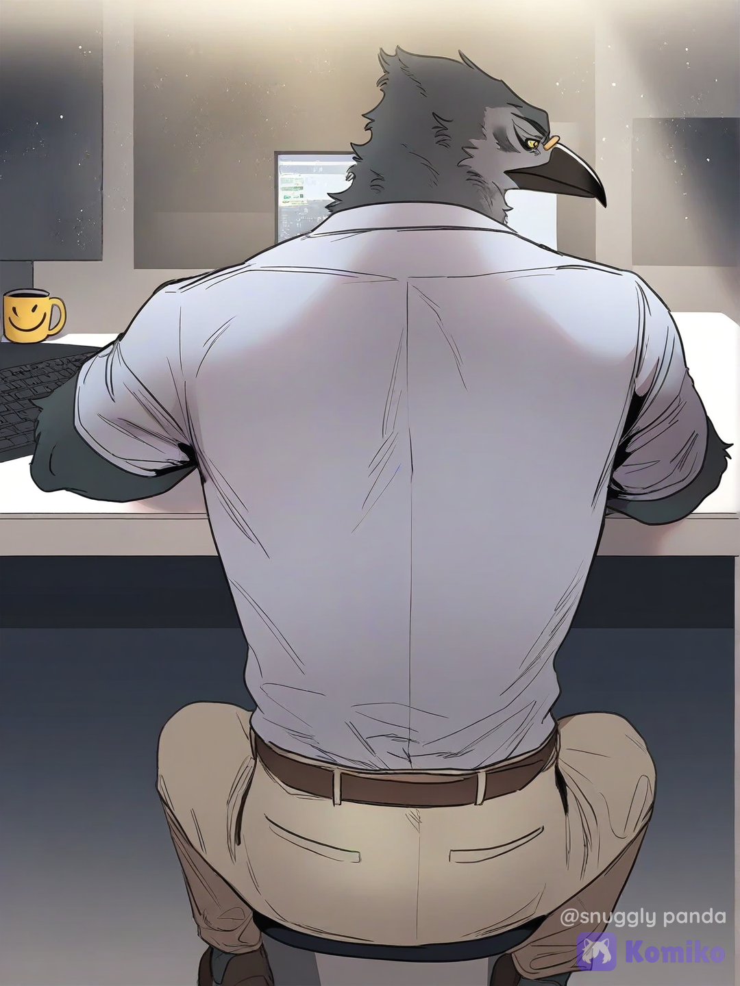 Caught him slackin'