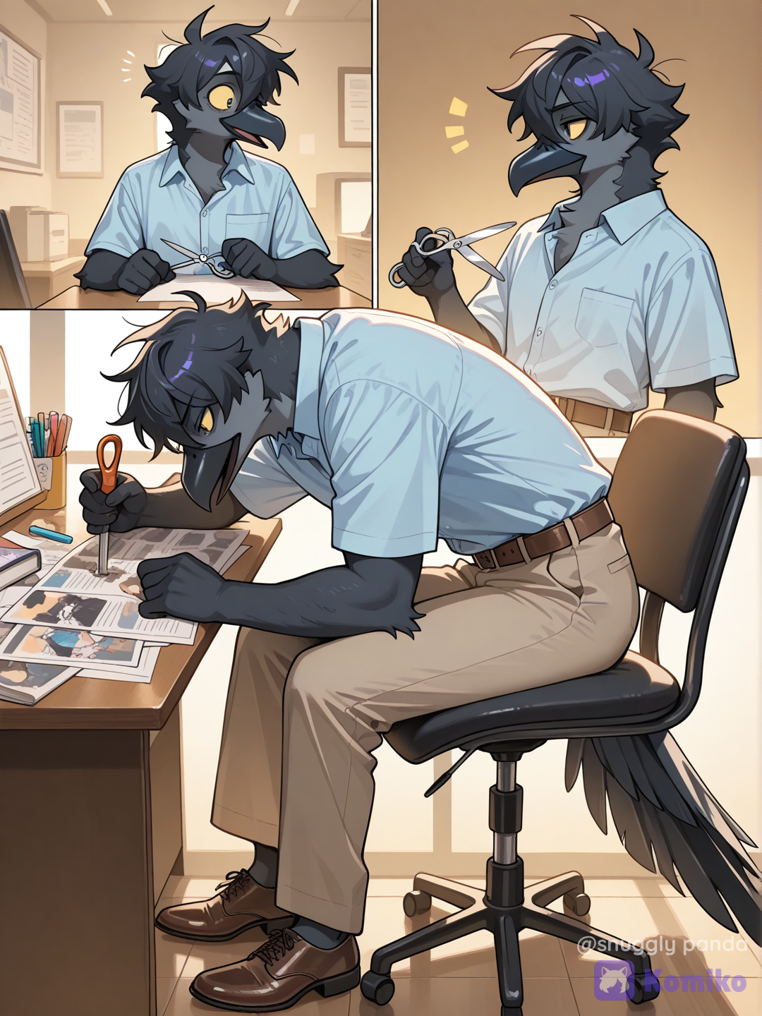 Working on his favorite hobby