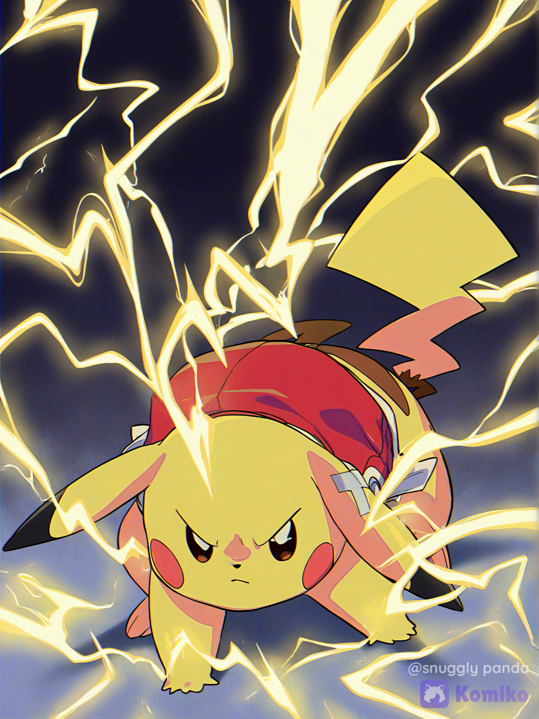 Pikachu, use thunderbolt!