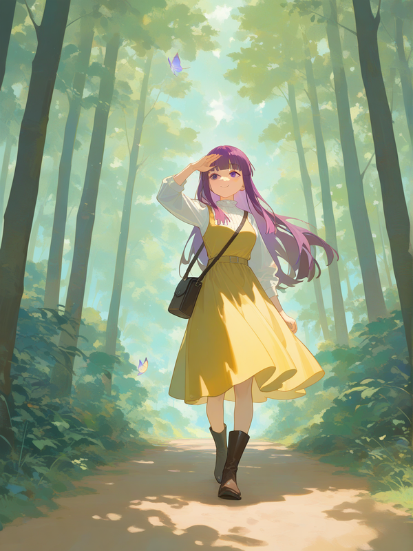 on the trail