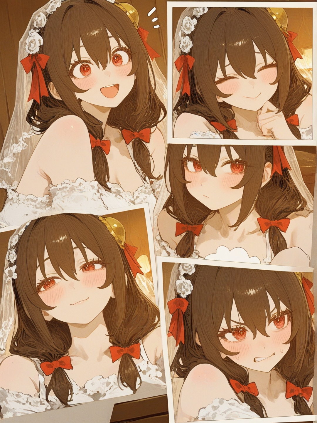 bride and pouting