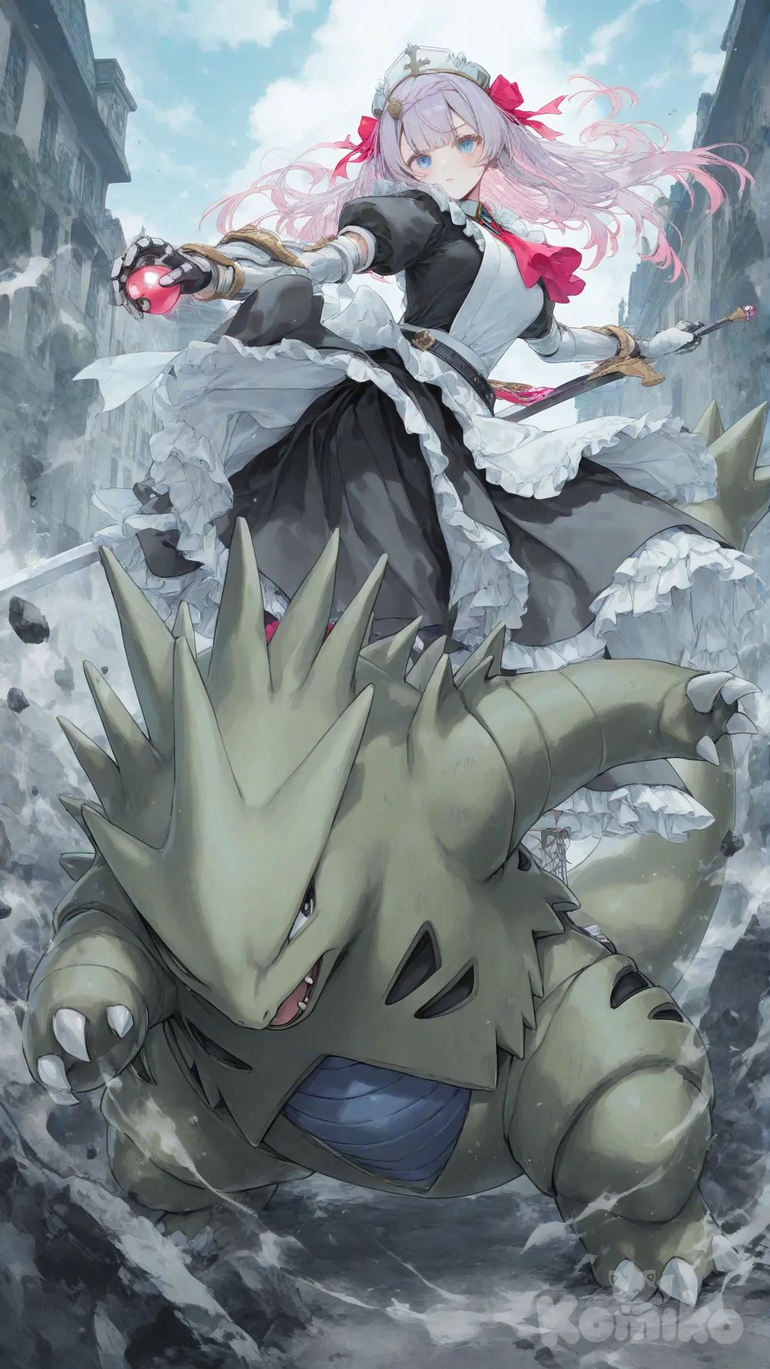 Noelle, Tyranitar, [sweet-pastel-style]