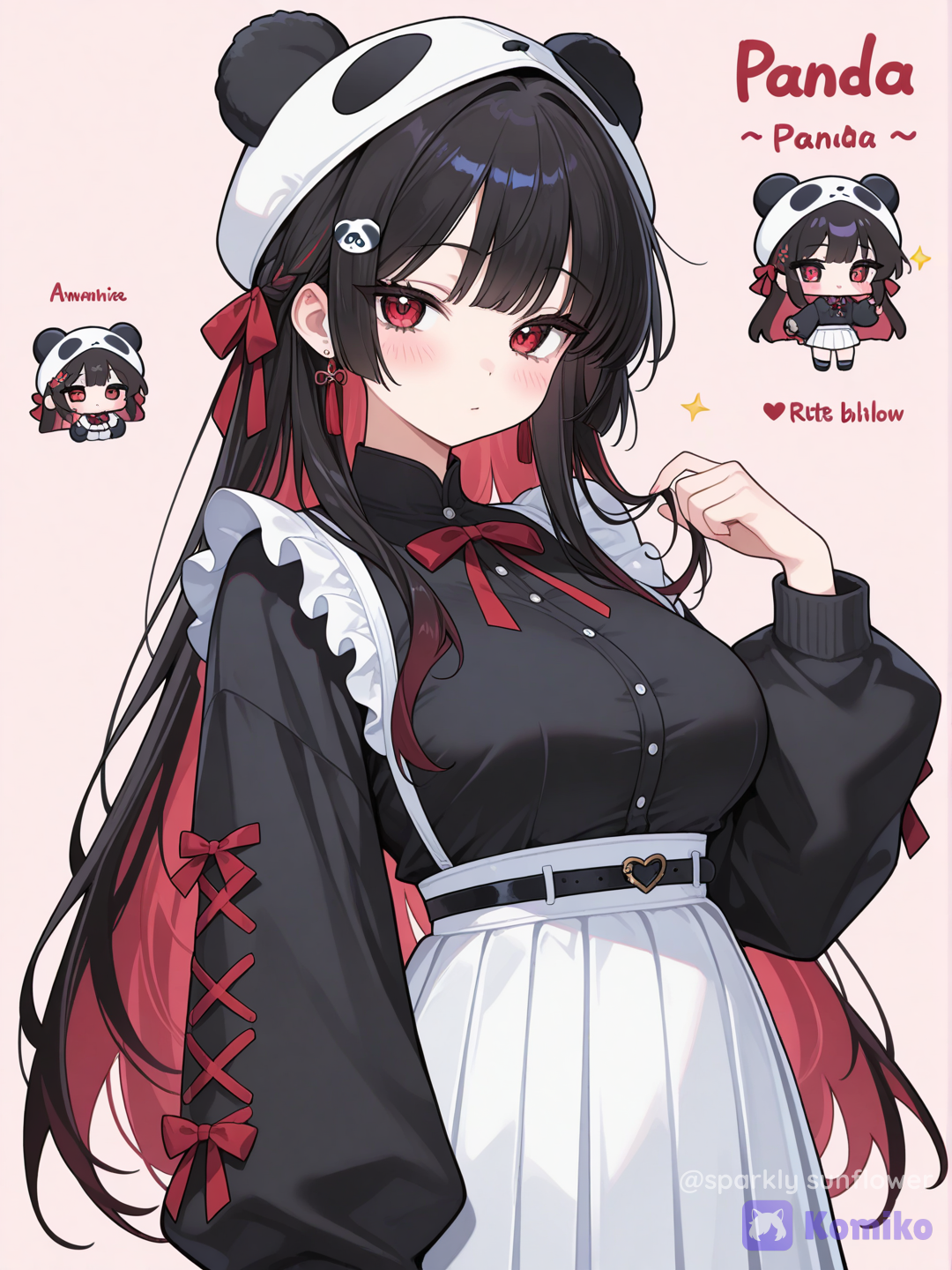 panda  girl kawuay