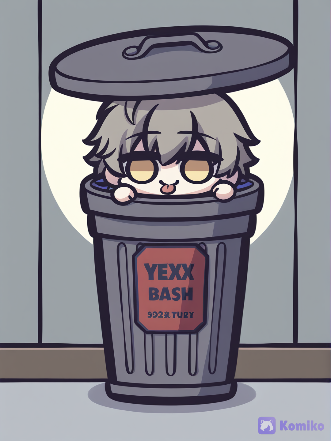 Trash can racoon