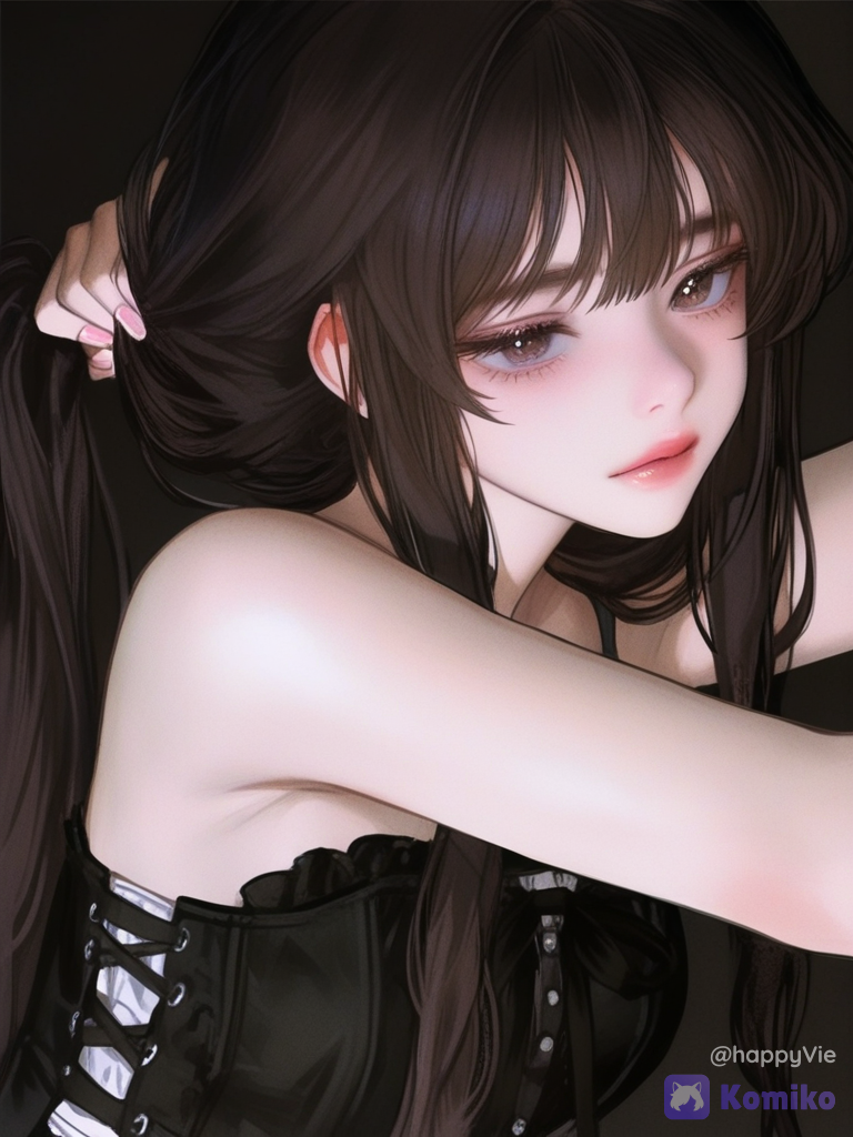 Dark haired beauty