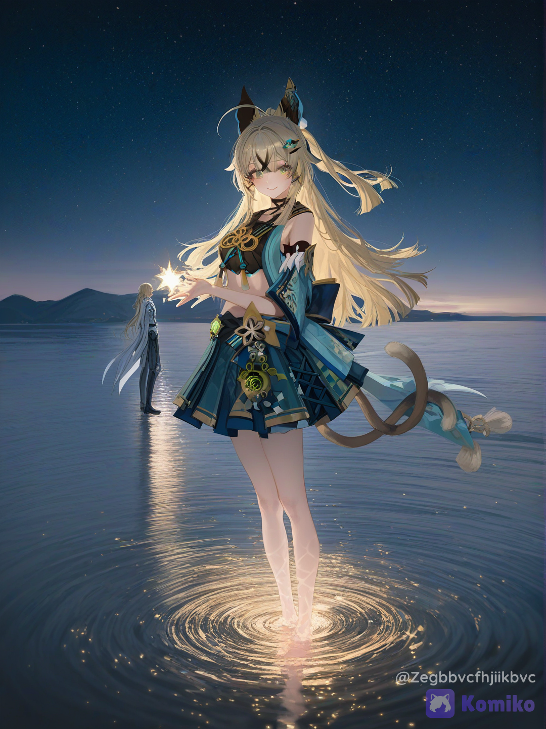 In the sea
