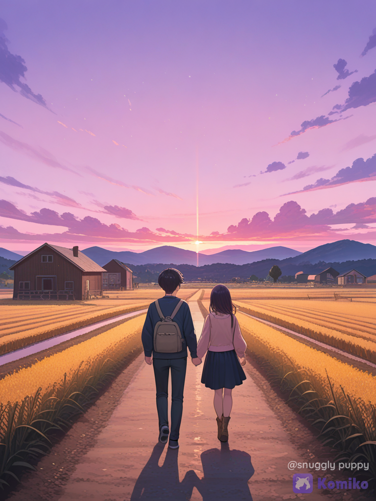 What if the sky colur was pink and purple
