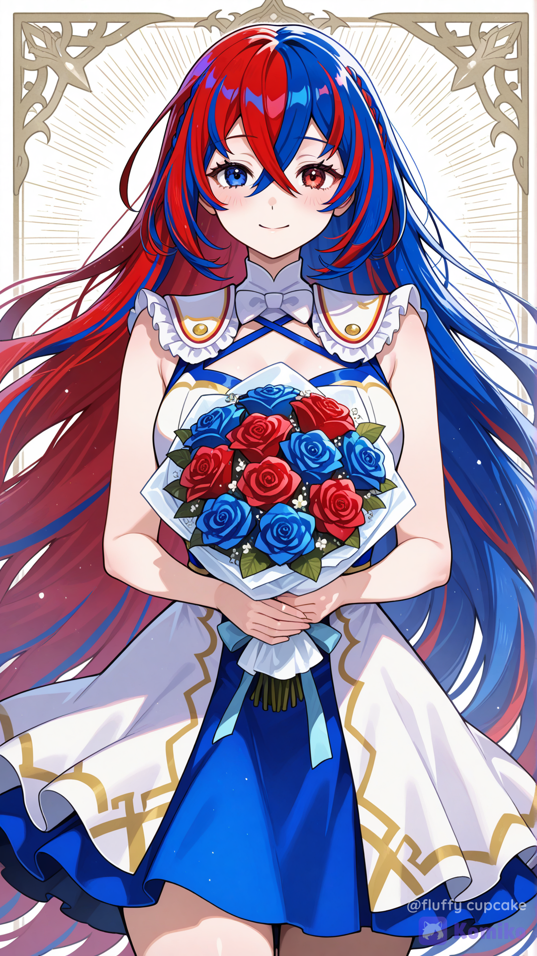 AI Art: female alear (fire emblem), red and blu... | KomikoAI