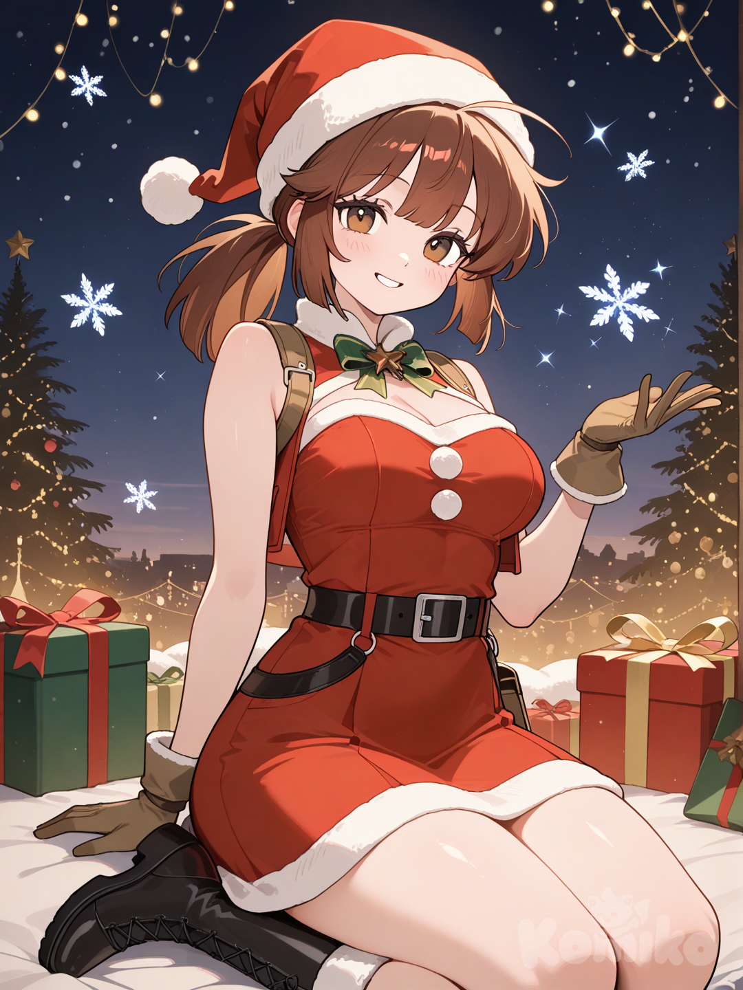 Fío disfrutando de la navidad.