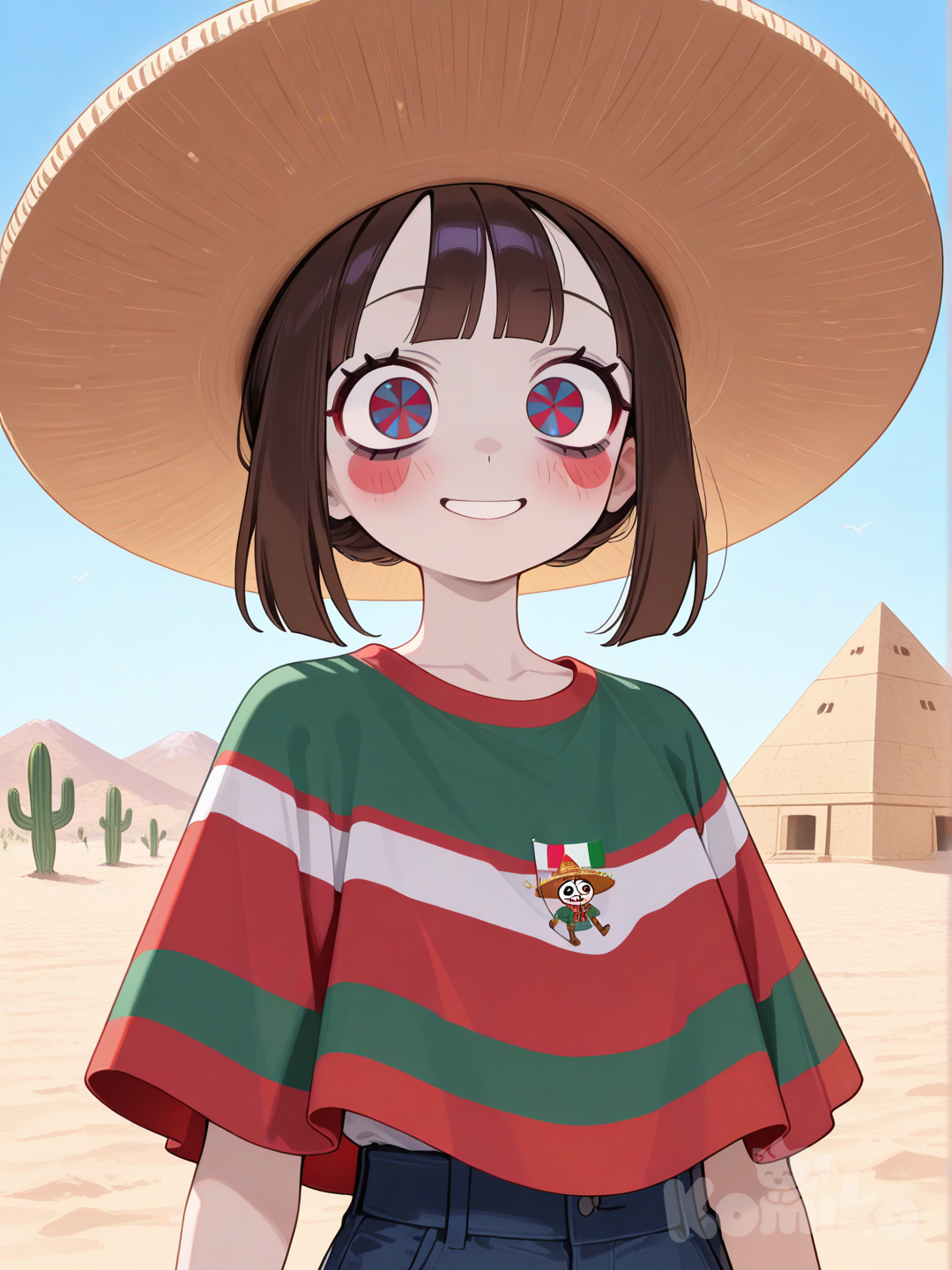 Pomni está de viaje conociendo México.