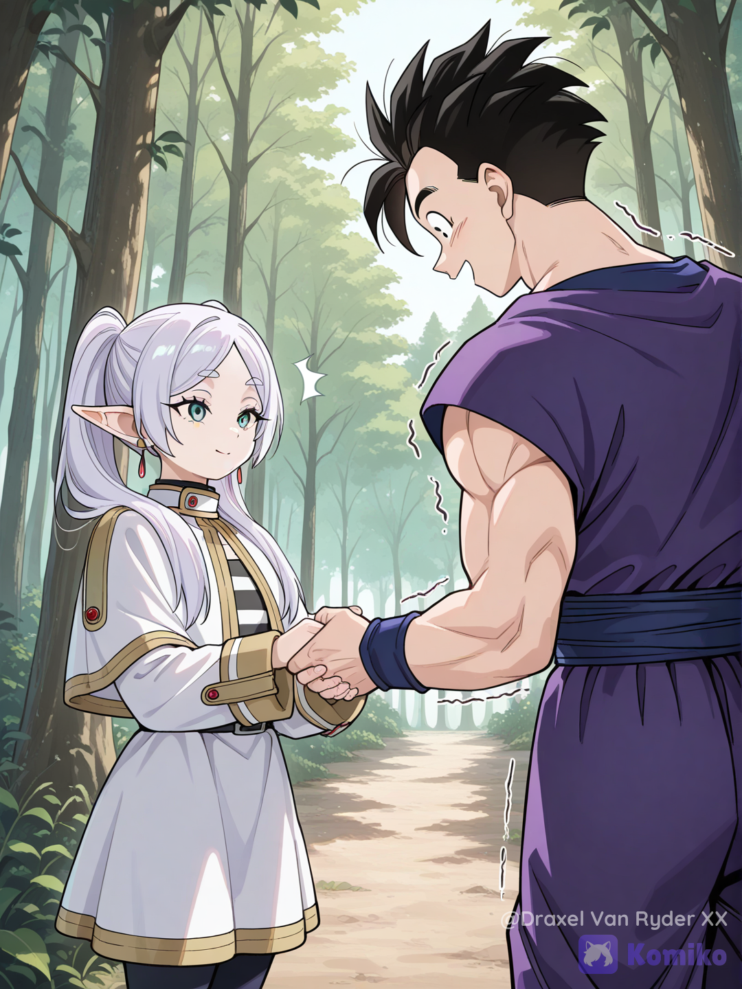 Gohan conoce a Frieren