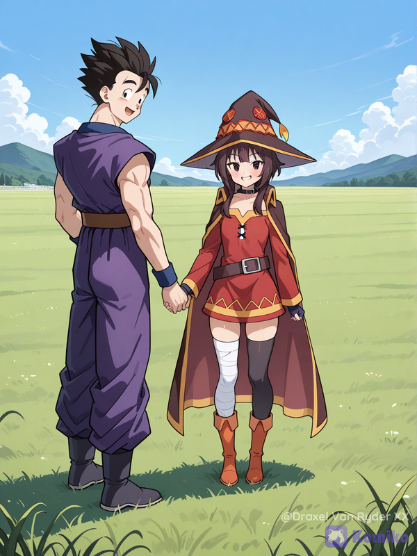 Gohan conoce a megumin