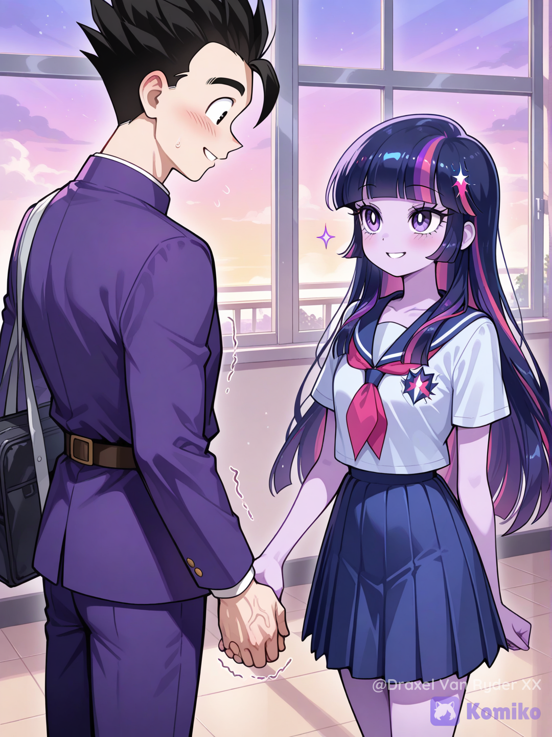 Gohan conoce a Twilight Sparkle