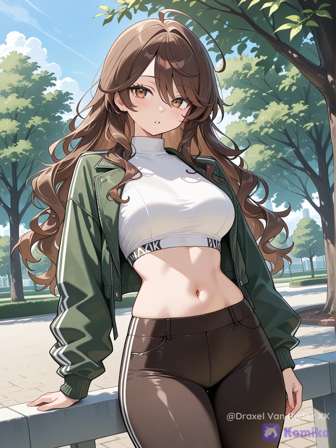 Lyra Loud paseando por el parque