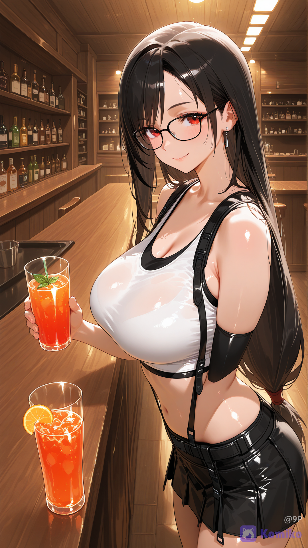 Tifa Lockhart, A woman with long black hair in a