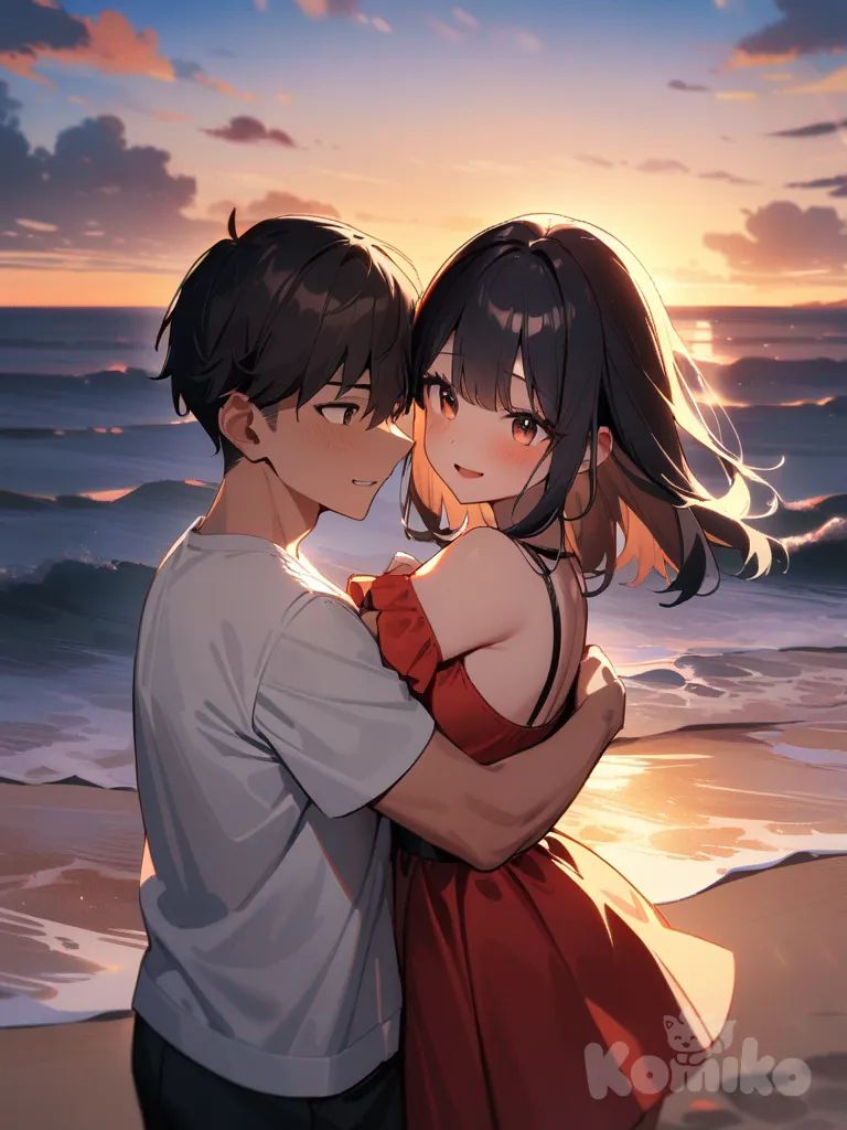 beach cuddle
