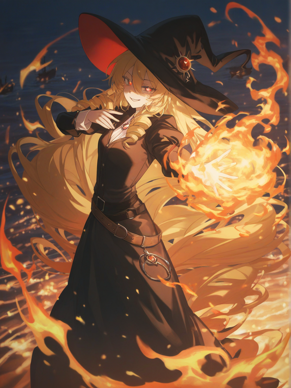 Scarlet’s Fiery Ocean Spell 🔥🌊