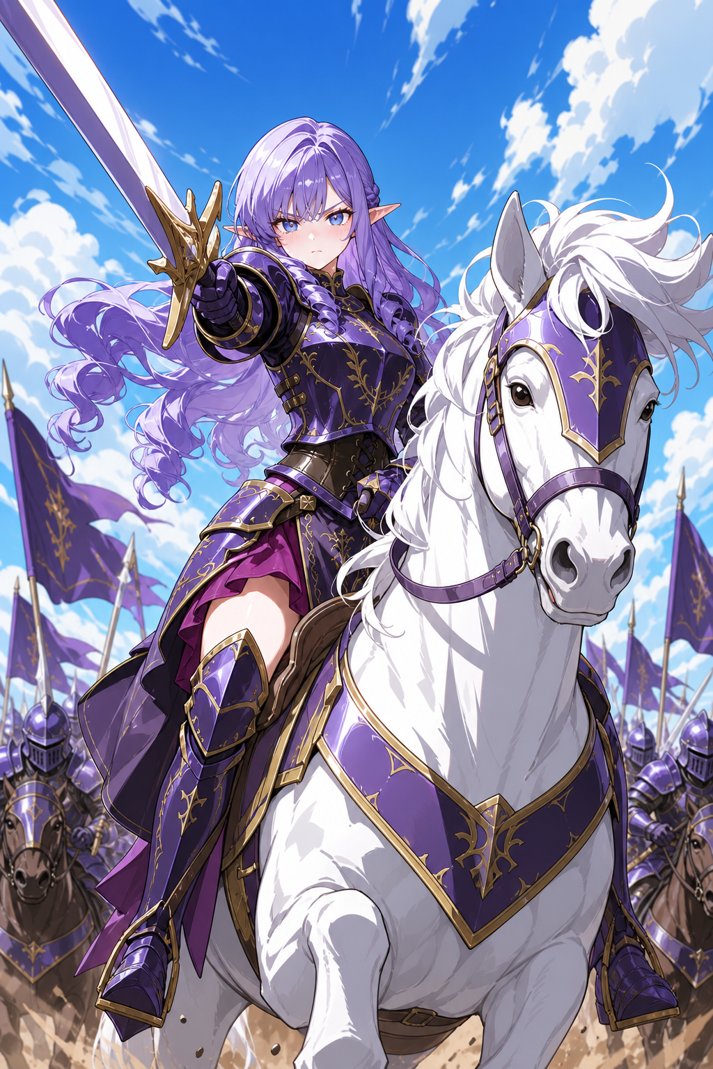 Commander Elara Leading Her Soldiers