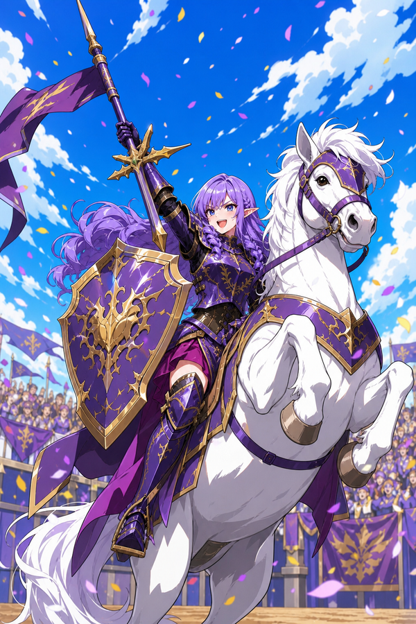 Elara's Victory Pose