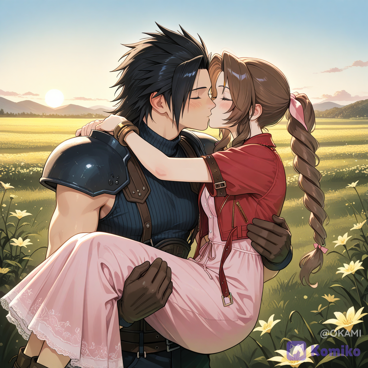 Zack x  aerith 02