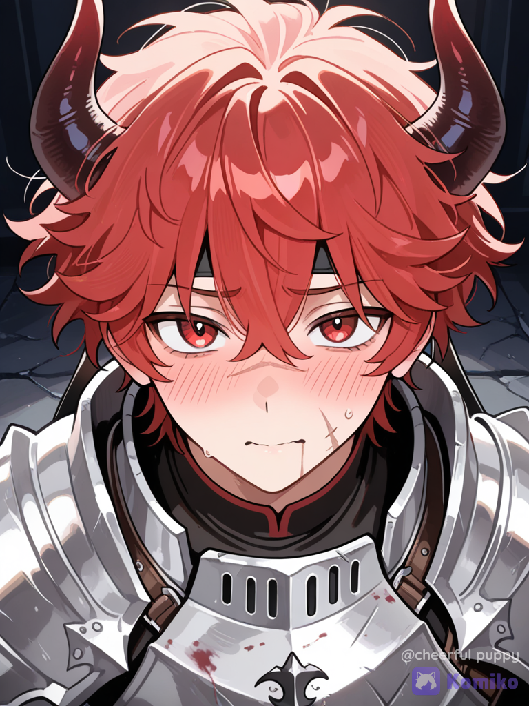 Chevalier roux tout gêné (´• ω •`)