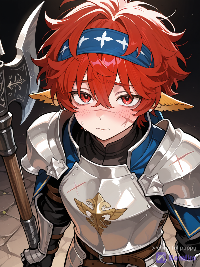 Chevalier Rouquin et sa Hache ✨