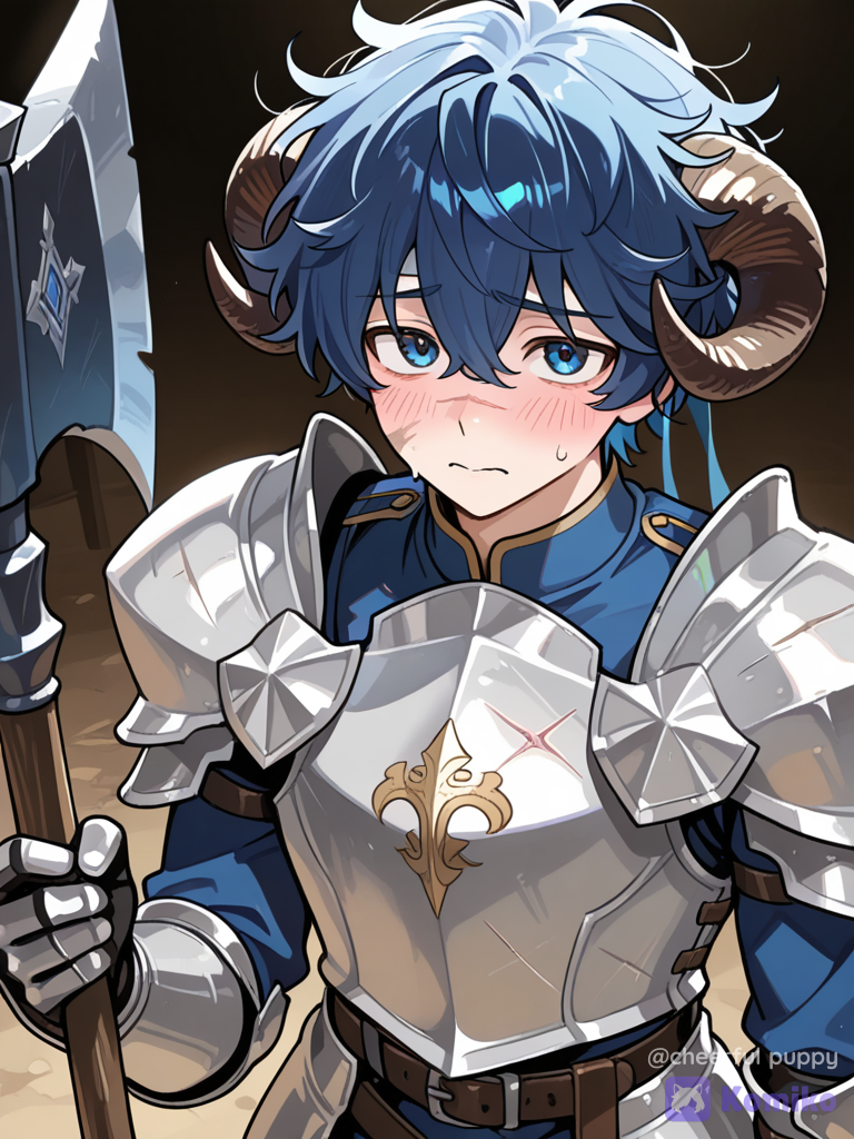 Chevalier cornu timide ♡