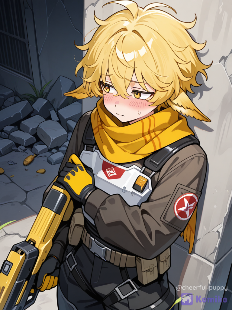 Le blond timide au flingue 💛
