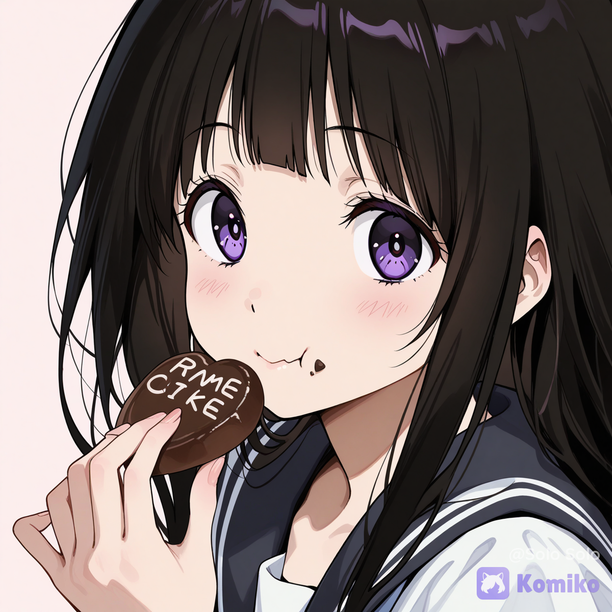 chitanda eru eat chocoalte