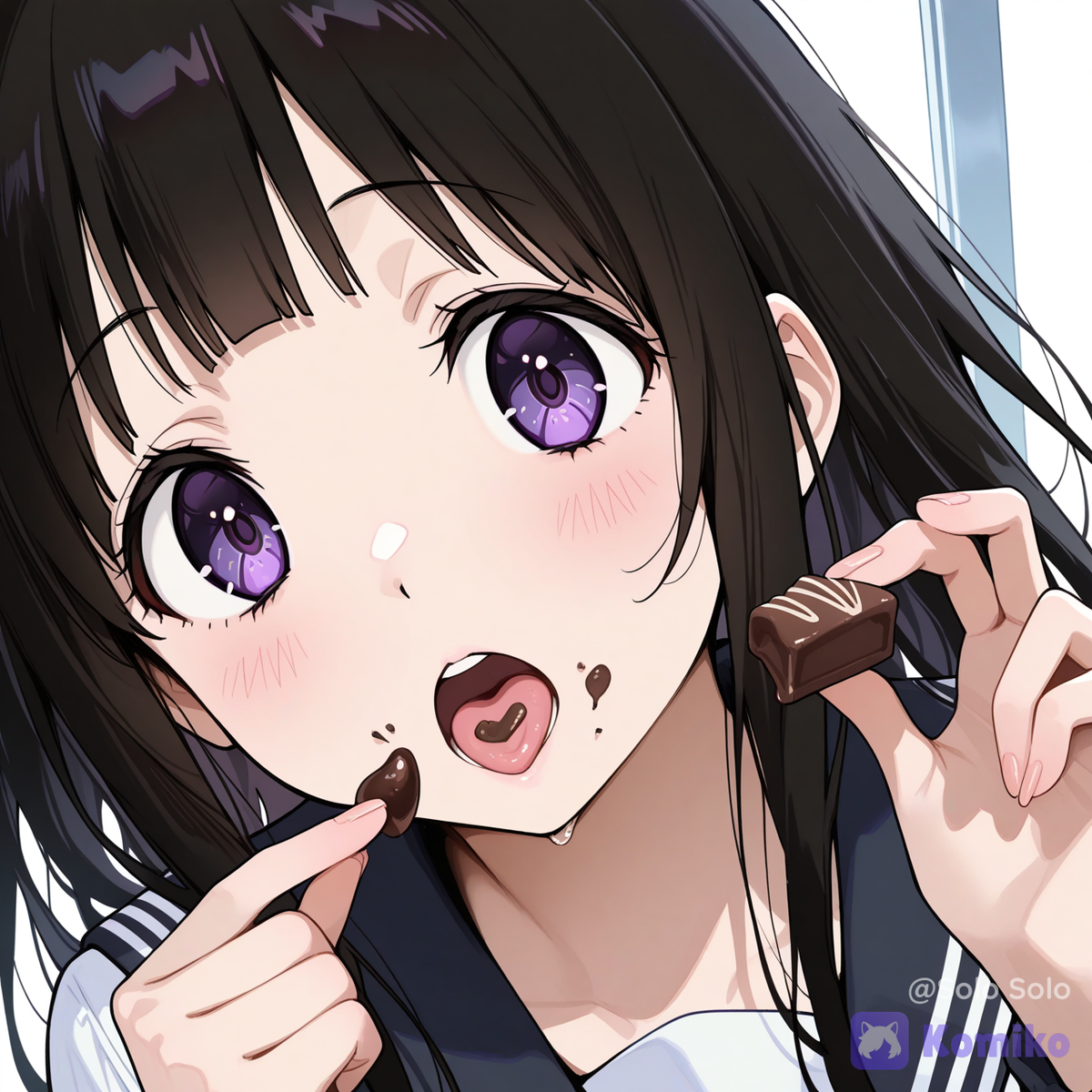 chitanda eru eat chocoalte 2
