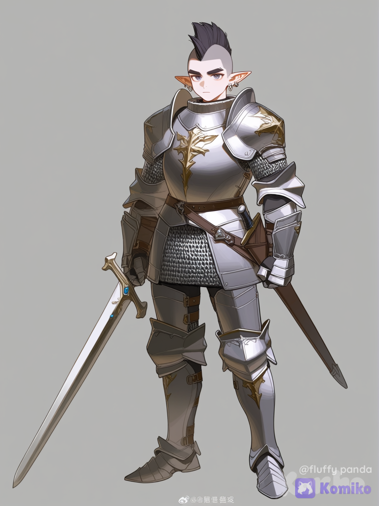 Just an elven paladin
