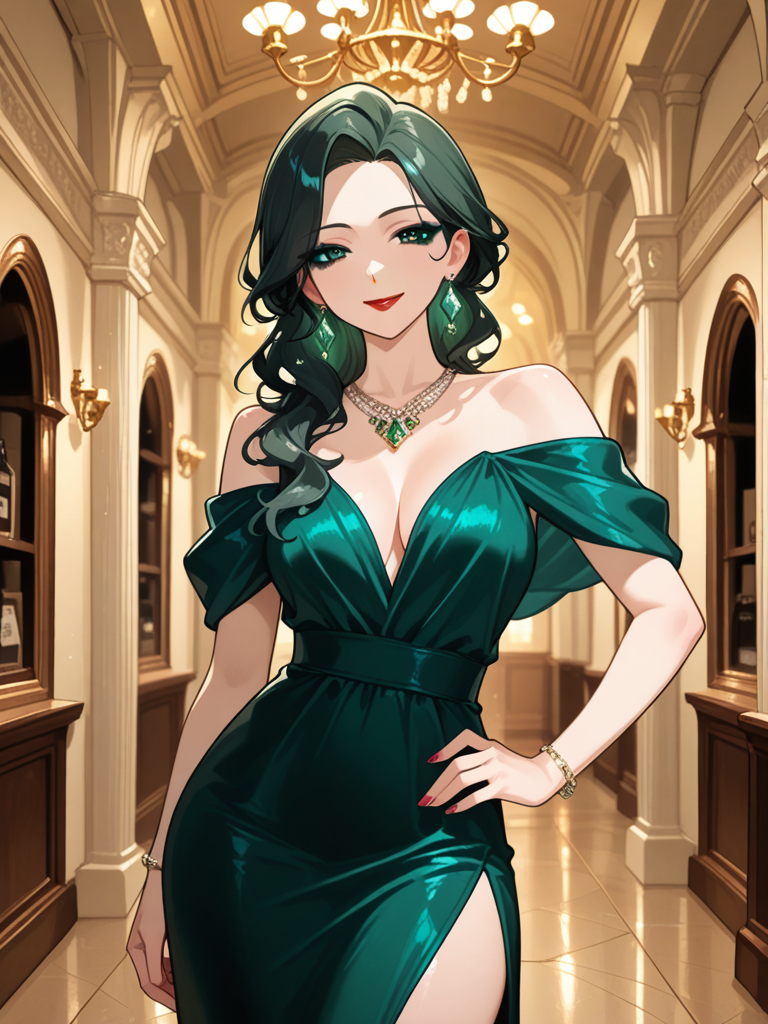 Emerald Glam in the Hall ✨