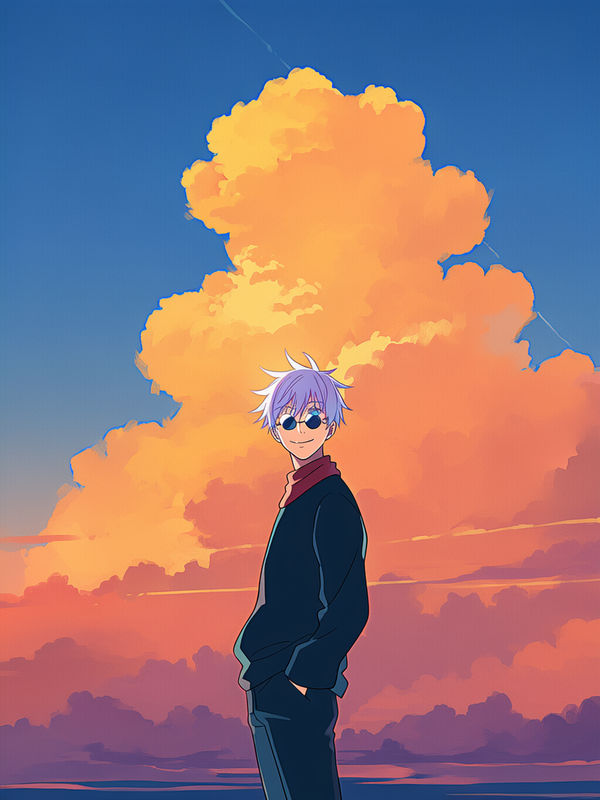 Gojo's Sunset Glow ☀️